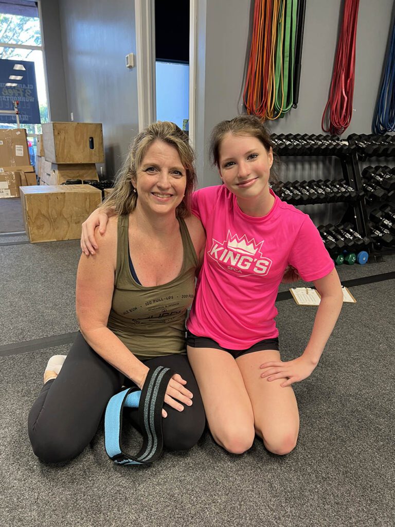 Mother/daughter duo work on completing the Murph together