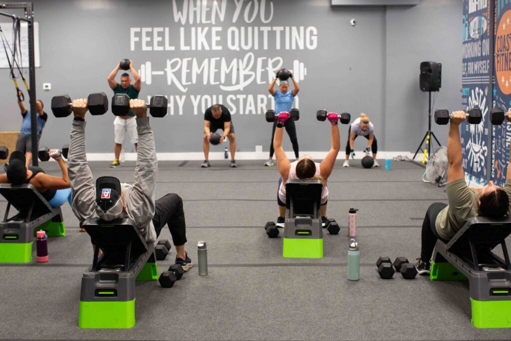 Group personal training at Coastal Fitness Fort Myers