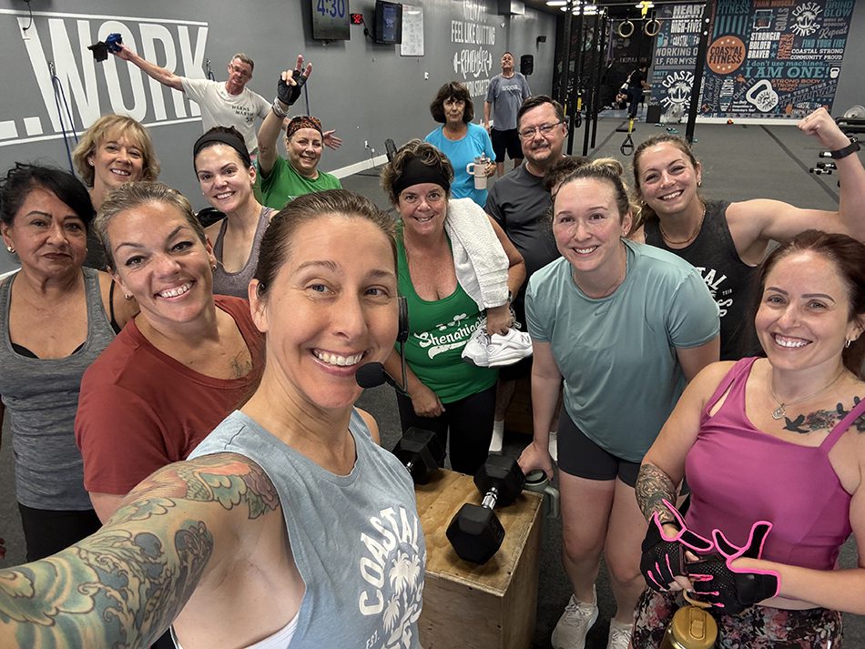 Group photo of Coastal Fitness members