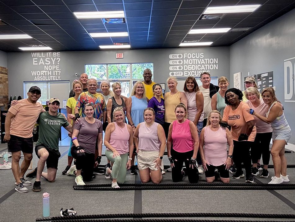 A group photo of Coastal Fitness members in Fort Myers