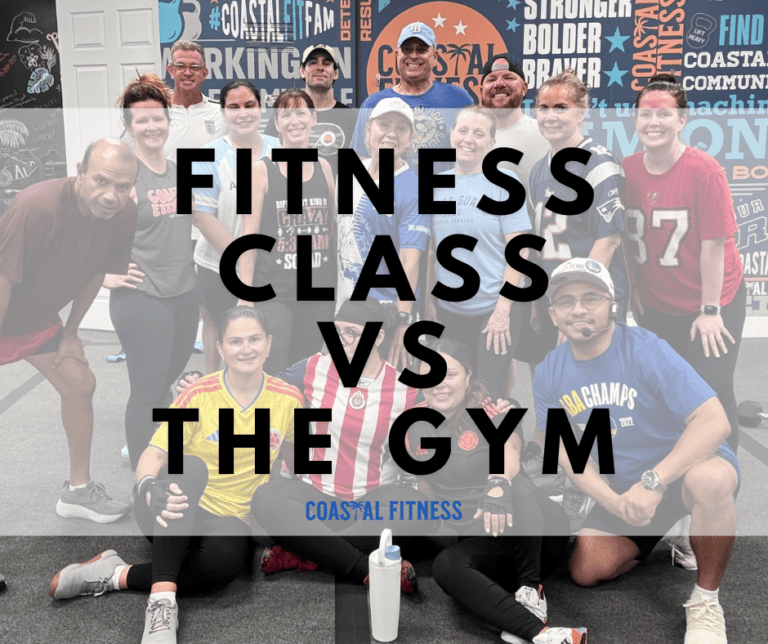 a title photo showing a group photo of Coastal Fitness members